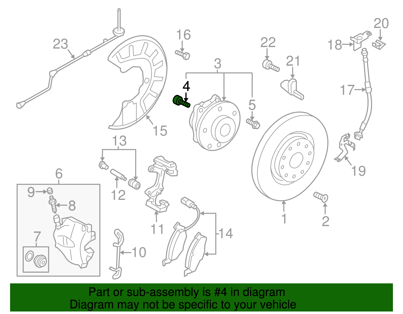 2008-2019 Volkswagen Bearing Assembly Mount Bolt WHT-000-237-A | VW ...