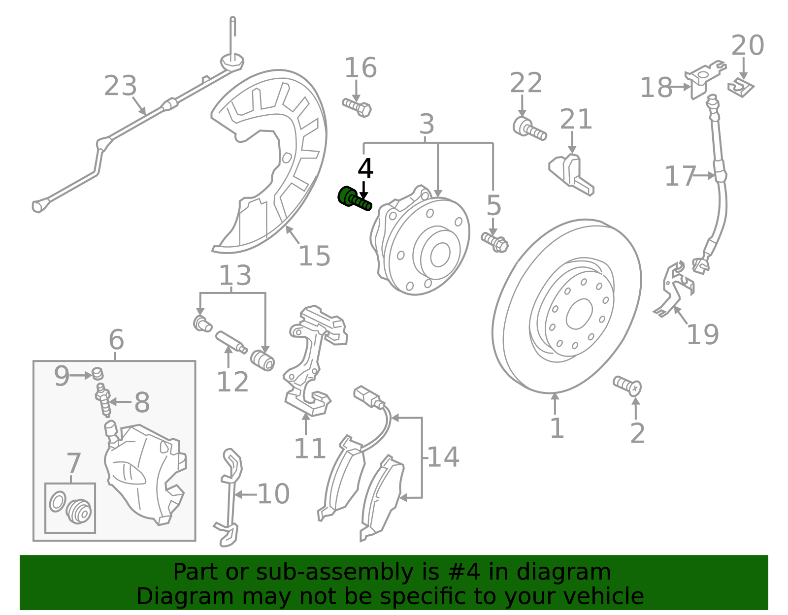 2008-2019 Volkswagen Hub & Bearing Mount Bolt WHT-000-237-A | OEM Parts ...