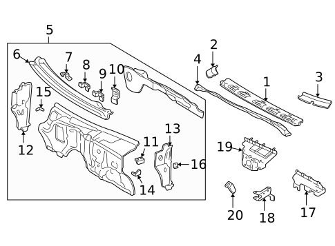 Hood & Components for 1998 Chevrolet S10 #2