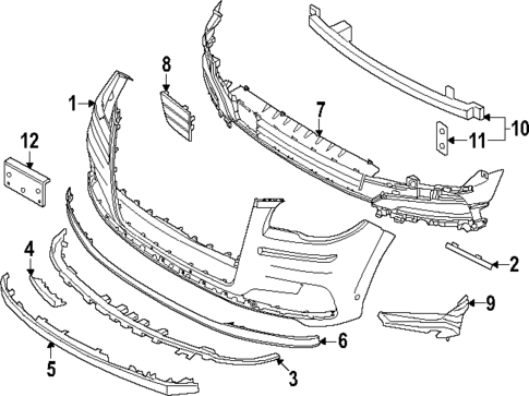 Bumper & Components - Front for 2023 Lincoln Navigator #0