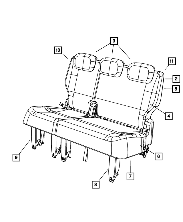 5139387AA - Interior Trim: Seat Back Panel, Left for Mopar Image