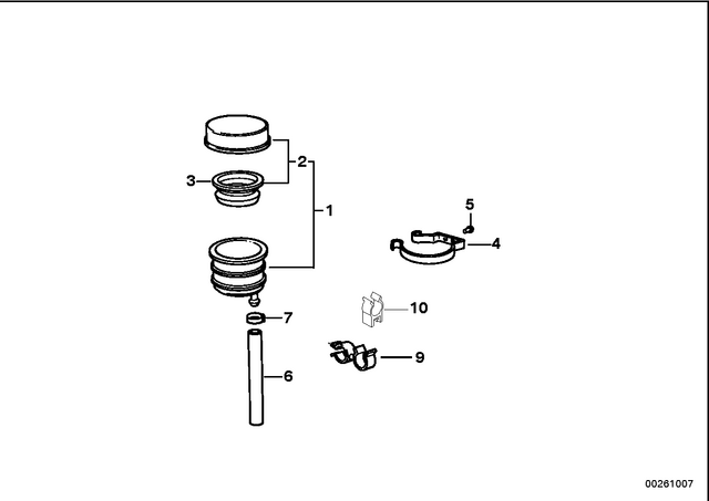46512314312 - : Bracket For Brake Fluid Reservoir, Rear for BMW-Motorrad Image