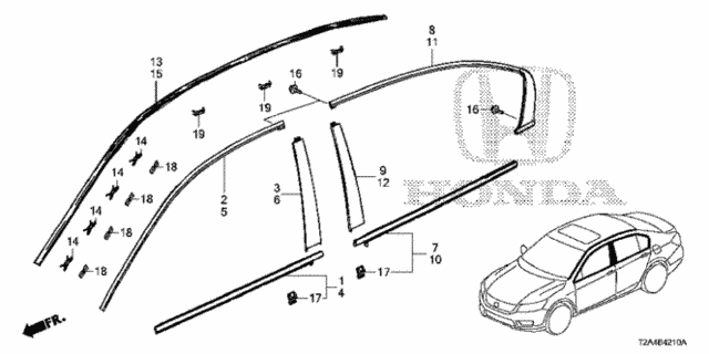 Molding for 2013 Honda Accord #0