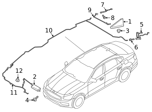 Antenna & Radio for 2019 Kia K900 #0