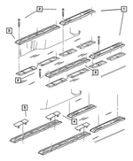 RR27WL8AA - Interior Trim: Seat Anchor Escutcheon, Inboard for Mopar Image