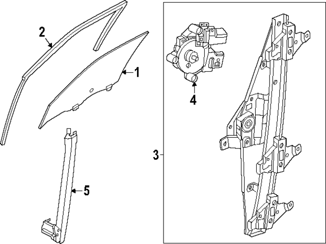 807007LG0A - : Window Regulator for Nissan Image