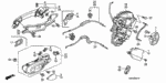 72123SJA003 - Body/Air Conditioning: FASTENER ASSY., DOOR LOCK CABLE for Honda Image