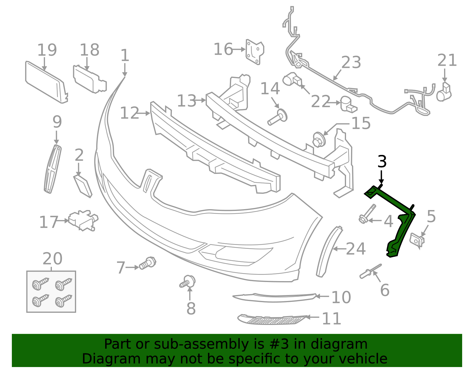 2013-2016 Lincoln MKZ Side Retainer DP5Z-17C947-B | Awesome Parts Ford