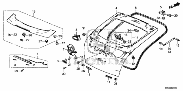 Tailgate for 2012 Honda Crosstour #0