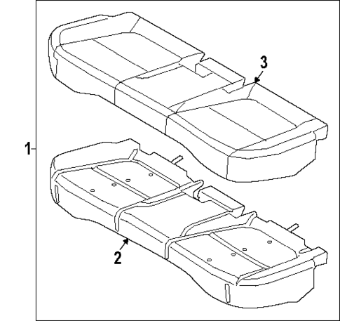Rear Seat Components for 2025 Kia K4 #2