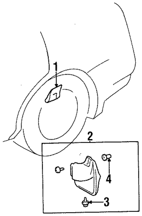 Exterior Trim - Quarter Panel for 1996 Toyota Avalon #0