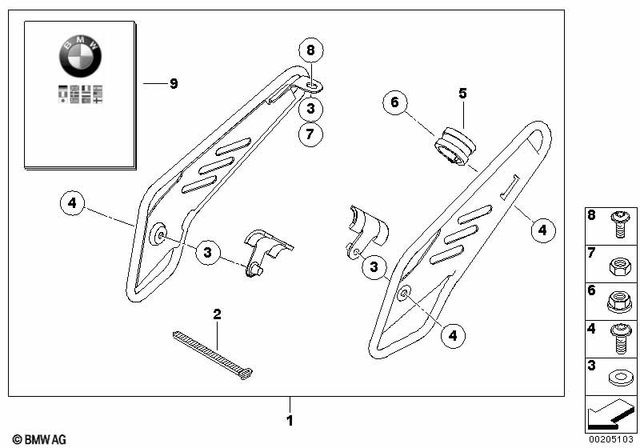 7129902975 - Design: Hex Nut - Am5-8-zns3 for BMW-Motorrad Image