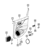 6FV00GTVAA - : Rear Door Trim Panel, Left for Mopar Image