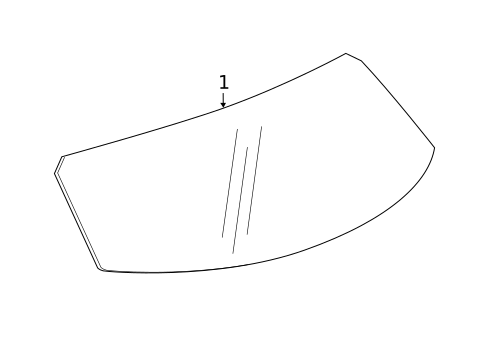 Glass - Lift Gate for 2022 Chevrolet Blazer #0