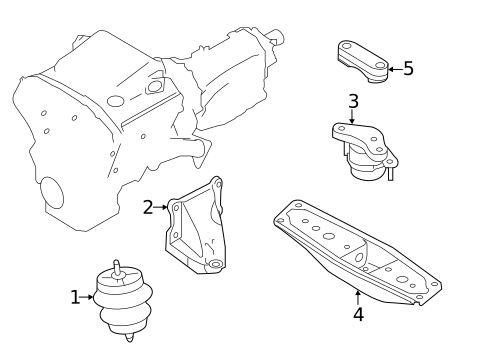 Engine & Trans Mounting for 2014 INFINITI Q70 #0
