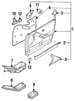 893867195B01C - Body: Pull Handle for Audi: 80, 80 Quattro, 90, 90 Quattro Image