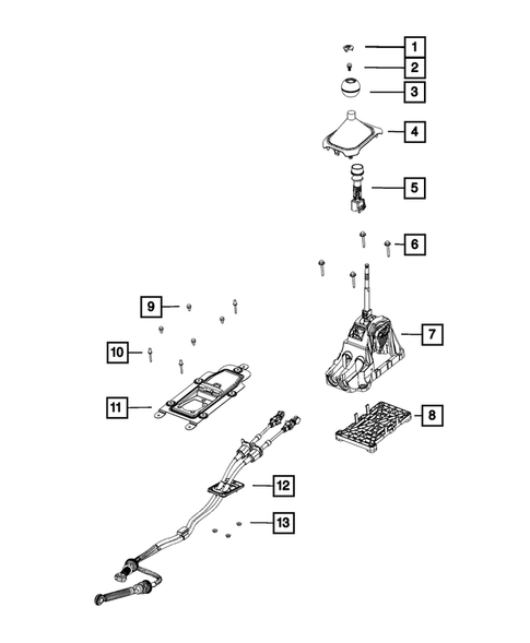Gearshift Controls and Related Parts for 2016 Fiat 500X #1