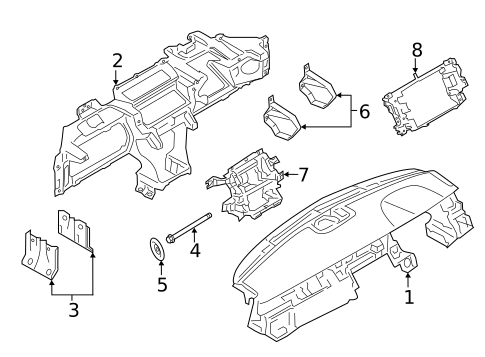 Instrument Panel for 2018 Land Rover Discovery Sport #0
