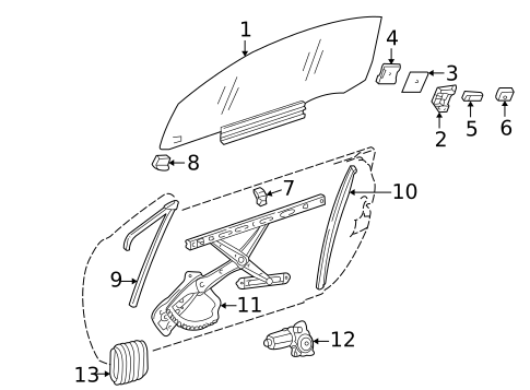 Door for 1999 Mercedes-Benz SLK230 #1