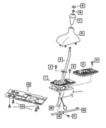 52105582AA - Transfer Case Model 271 [DH1]: Transfer Case Shifter Plate for Mopar Image
