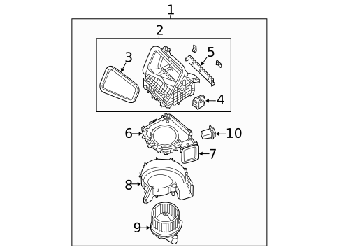 Blower Motor & Fan for 2013 Nissan NV1500 #0