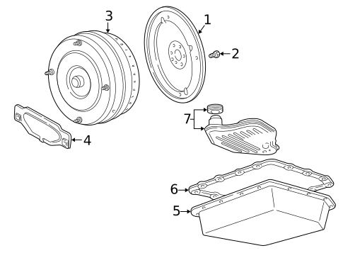 Transmission Hard Parts for 2004 Lincoln Town Car #0