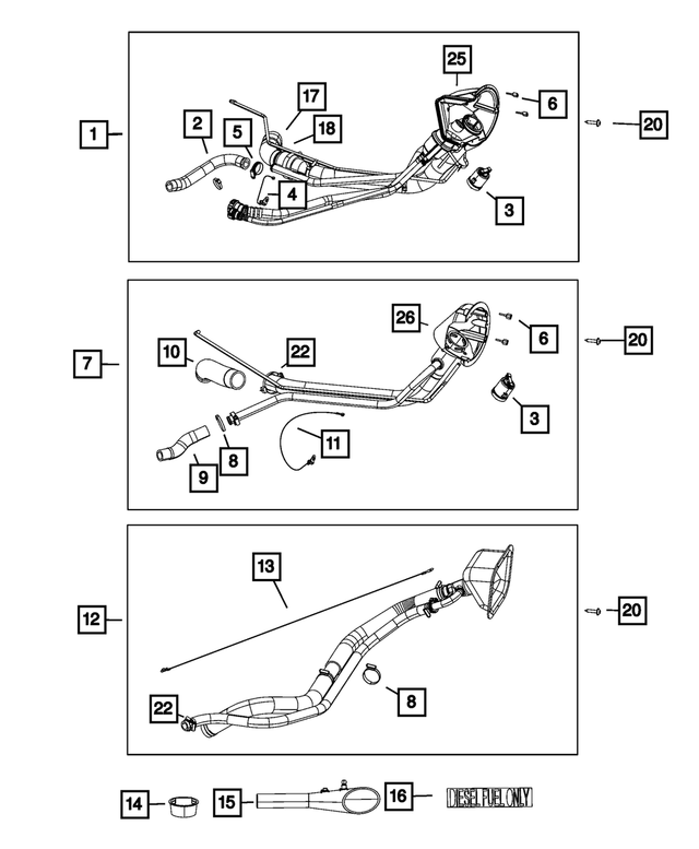 68090383AB - Fuel and Accelerator Pedal: Ground Strap for Mopar Image image