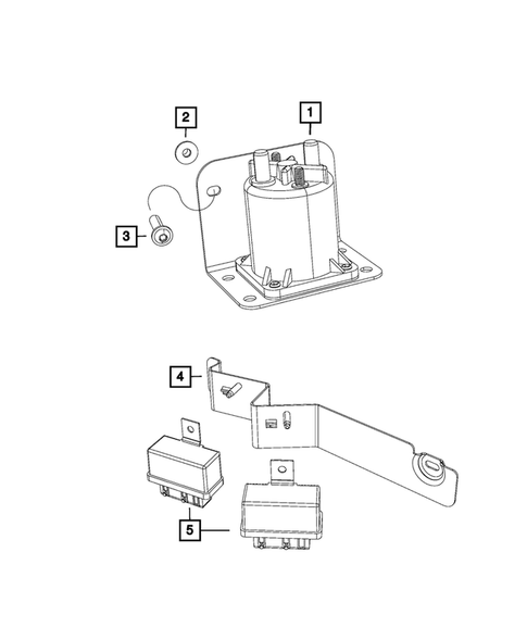Power Distribution Center, Fuse Block, Junction Block, Relays and Fuses for 2013 Ram 2500 #2