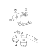 6035723 - Electrical: Hex Nut And Washer for Dodge: Ram 2500, Ram 3500 | Jeep: Cherokee | Ram: 2500, 3500 Image