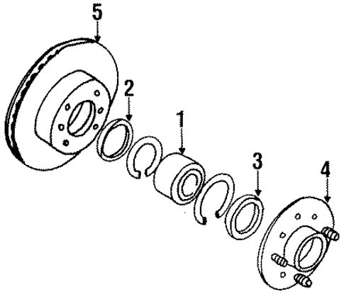 Front Brakes for 1989 Nissan Stanza #1
