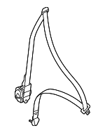 7000C843 - Electrical: Belt &amp; Retractor for Mitsubishi Image