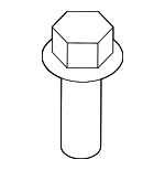 1129306161 - Body: Hinge Bolt for Genesis: Electrified G80, G70, G80, G90 | Hyundai: Azera, Elantra, Elantra GT, Equus, Genesis, Genesis Coupe, Kona, Kona Electric, Kona N, Santa Fe, Santa Fe Sport, Santa Fe XL, Tiburon, Tucson, Veloster, Veloster N, XG300, XG350 Image