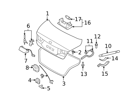 Lid & Components for 2007 Hyundai Azera #0