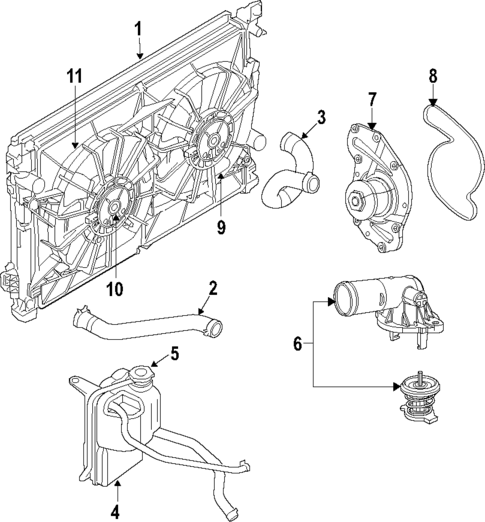 Cooling System for 2014 Dodge Challenger #0