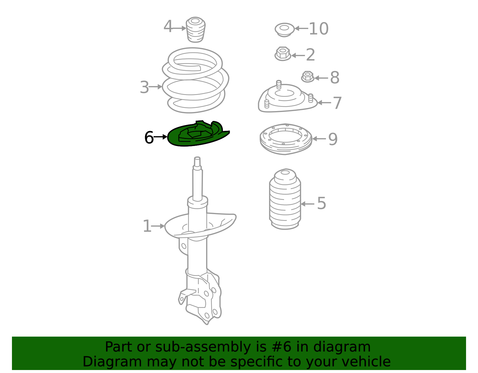 2018-2025 Subaru Spring Seat 20325FL010 | Subaru Parts Store