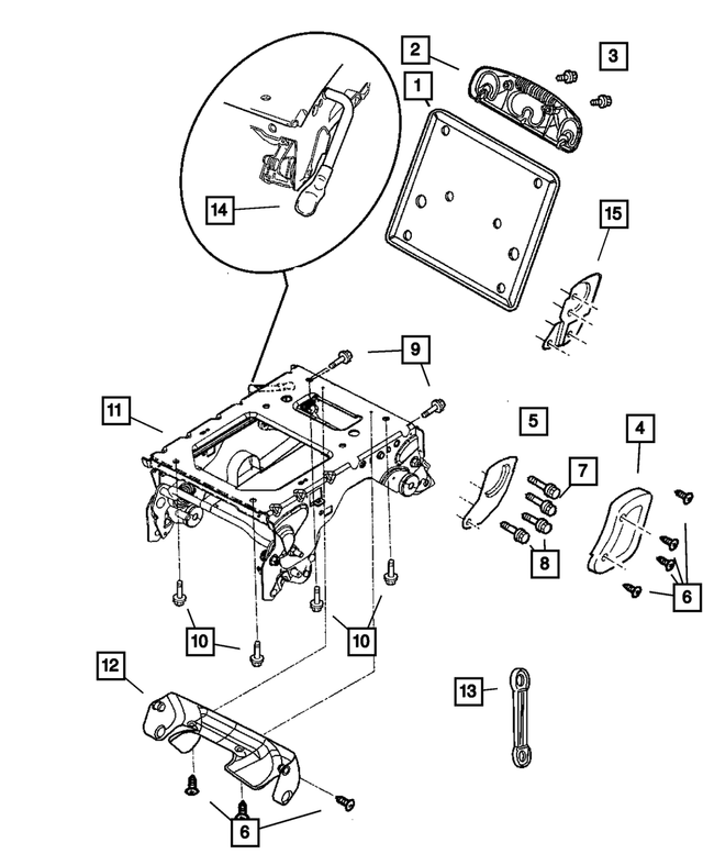 UE001D5AA - Interior Trim: Seat Back Panel for Mopar Image