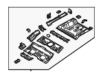 65510G5300 - Body: Floor Pan Assembly for Kia: Niro Image