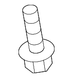 11547421 - Body: Lower Cover Bolt for Buick: Enclave, Encore GX, Envision, Envista, Regal Sportback, Regal TourX | Cadillac: ATS, CT4, CT5, CT6, CTS, Escalade, Escalade ESV, ESCALADE IQ, LYRIQ, OPTIQ, XT4, XT5, XT6 | Chevrolet: Blazer, Blazer EV, Bolt EUV, Bolt EV, Camaro, Colorado, Corvette, Cruze, Equinox, Equinox EV, Malibu, Silverado 1500, Silverado 1500 LTD, Silverado 2500 HD, Silverado 3500 HD, Silverado EV, Suburban, Tahoe, Trailblazer, Traverse, Traverse Limited, Trax | GMC: Acadia, Canyon, Hummer EV Pickup, Hummer EV SUV, Sierra 1500, Sierra 1500 Limited, Sierra 2500 HD, Sierra 3500 HD, Sierra EV, Terrain, Yukon, Yukon XL | Oldsmobile: Intrigue | Pontiac: G6, Grand Am, Grand Prix | Saturn: Aura, Ion, Sky Image