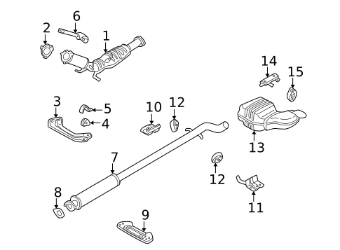 Exhaust Components for 2005 Volvo XC70 #0