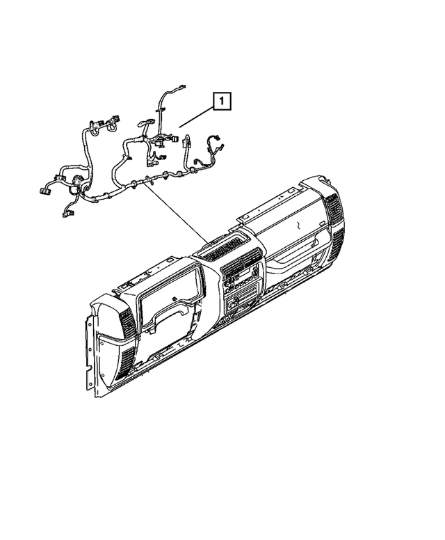 « 68030001AC –  : Panneau D`instruments Cablage pour Mopar Image »