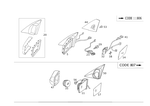 1298104316 - Front Doors: Mirror, Outer for Mercedes-Benz Image