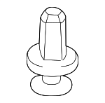 91501S04003 - Body: Grille Clip for Honda: Accord, Accord Crosstour, Civic, Civic del Sol, CR-V, CR-Z, Crosstour, Element, Fit, Insight, Odyssey, Passport, Pilot, Prelude, Ridgeline, S2000 Image