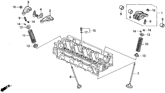 Valve - Rocker Arm (SI) for 1995 Honda Civic del Sol #0