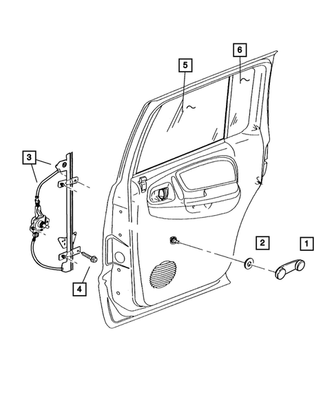 Rear Door for 2002 Dodge Dakota #1