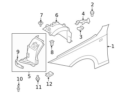 Fender & Components for 2009 BMW 128i #0