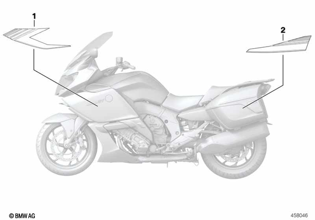 51148557408 - Body Equipment: Decor For Side Trim Panel, Right for BMW-Motorrad Image