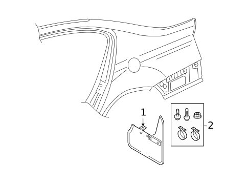 Exterior Trim - Quarter Panel for 2006 Volkswagen Passat #0
