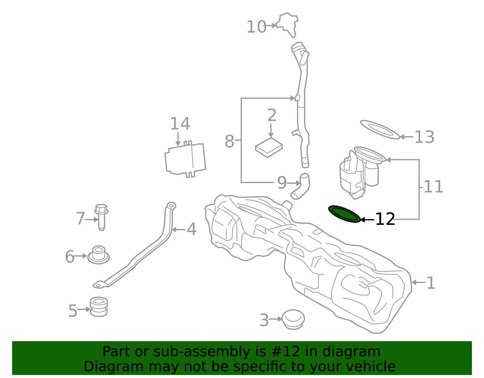16-11-7-188-567 - Fuel Pump Tank Seal | BMWPartsDirect.com