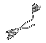 68276625AA - Exhaust: Muffler W/Tailpipe for Dodge: Durango Image