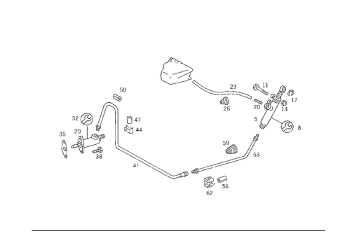 Pedal Assembly Hydraulics for 1990 Mercedes-Benz 300SL #0